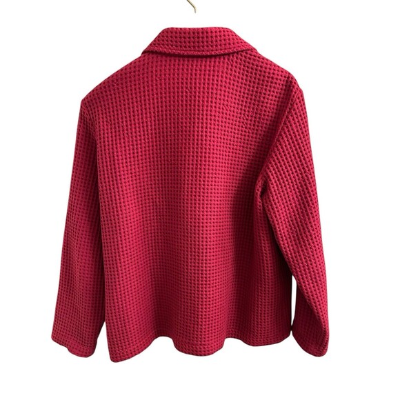 VTG Cabela's Women’s Jacket Waffle Weave Button Front Casual 2X Cottagecore 90s - Picture 2 of 4